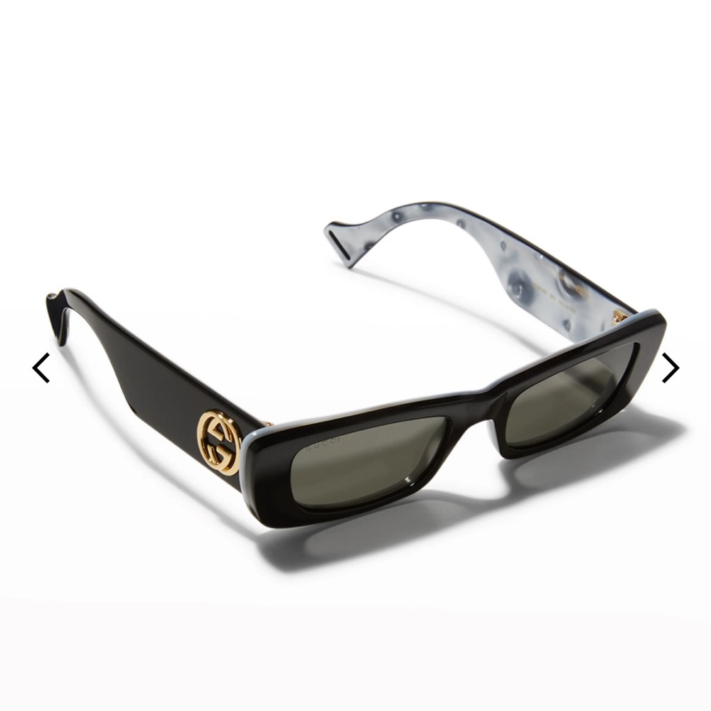 Gucci gg0516s monochromatic rectangle sunglasses NWOT